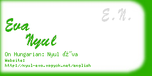 eva nyul business card